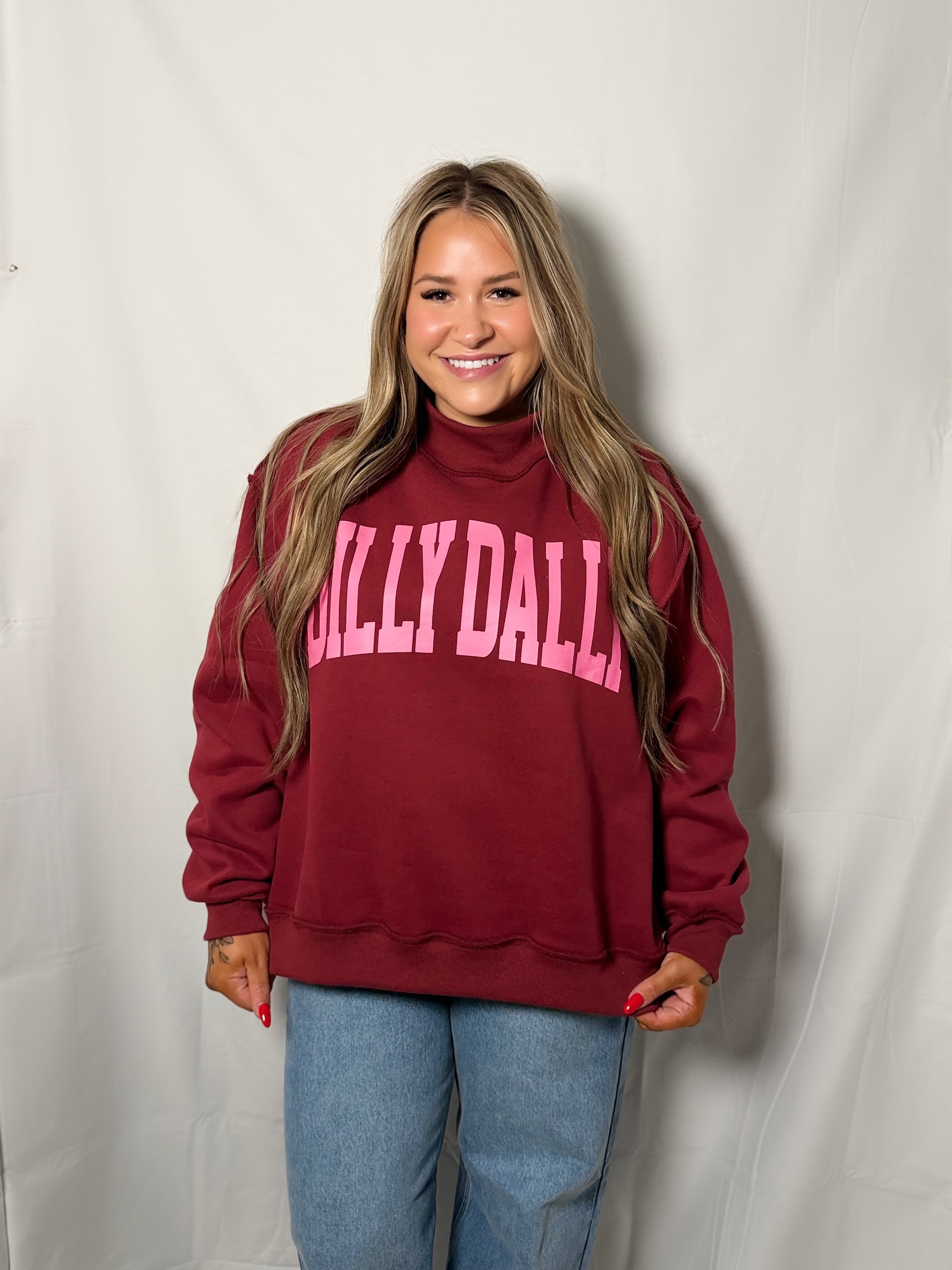 Dilly Dally Mock Neck