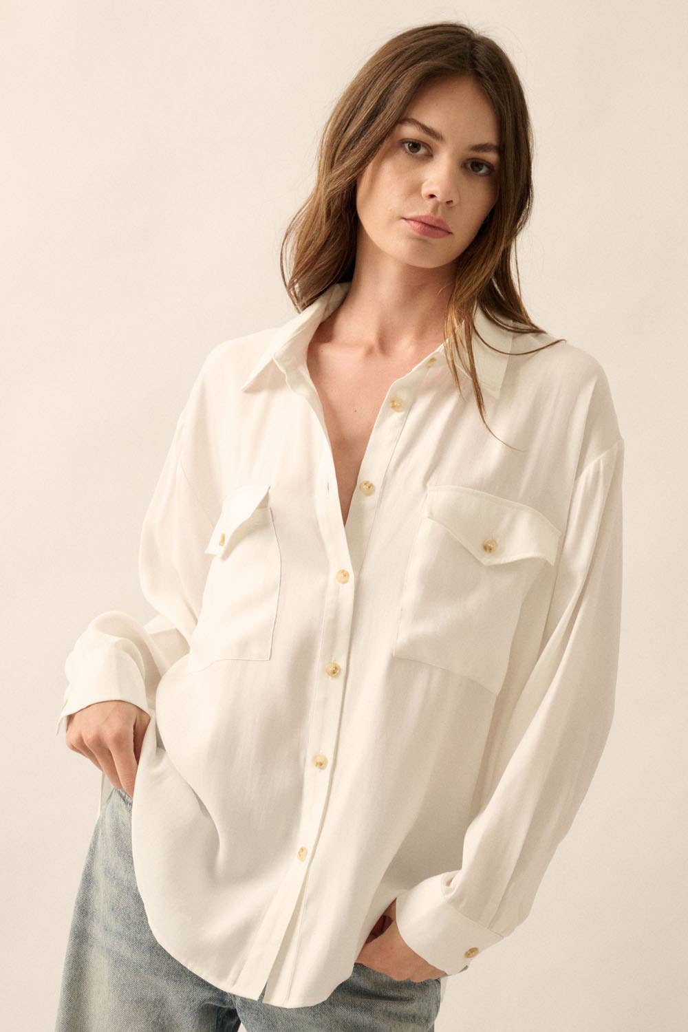 Button-Up Pocket Shirt