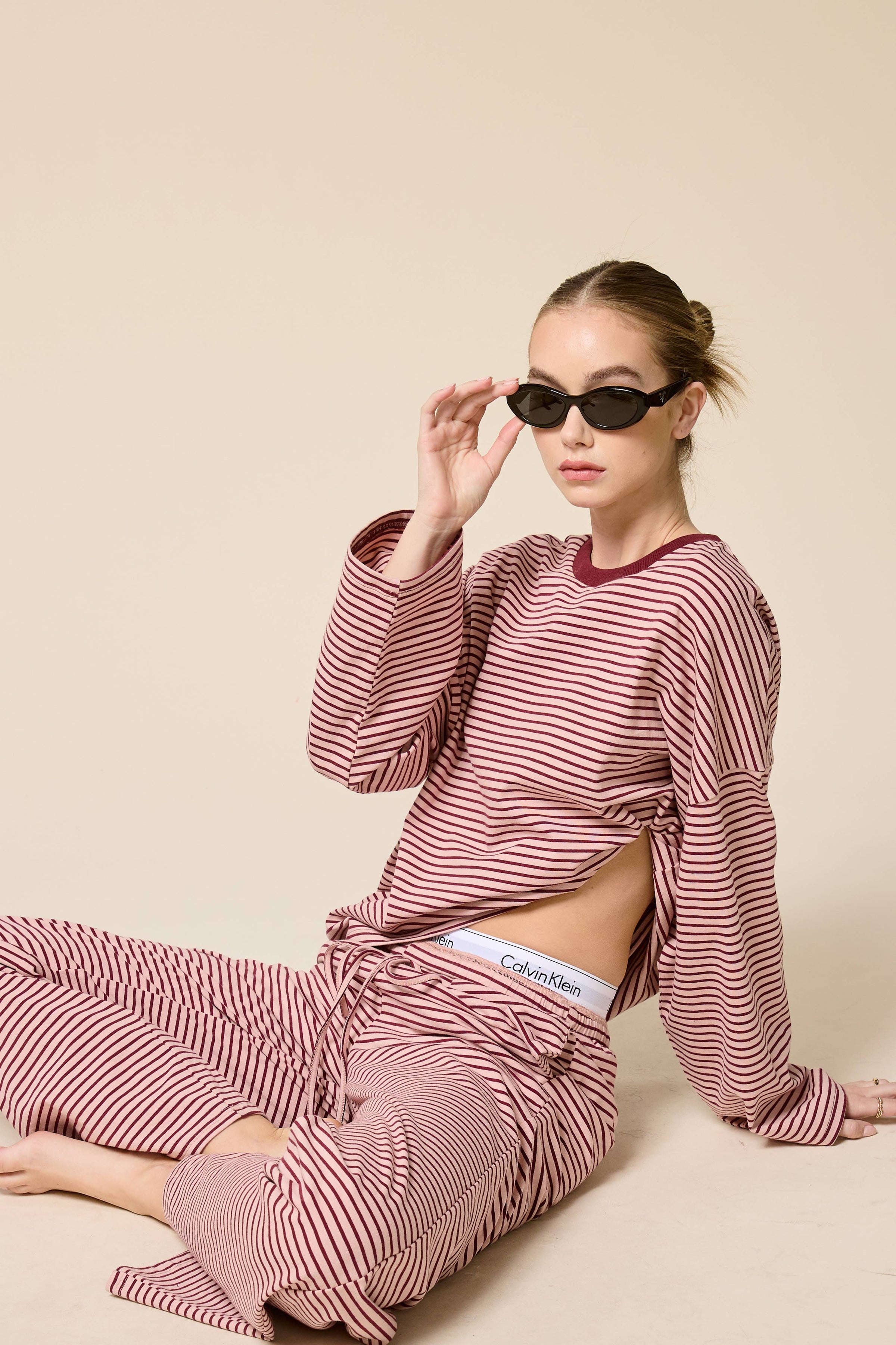 Berry Oversized Top