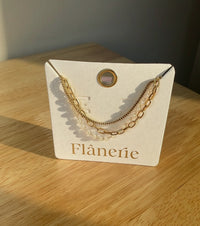Cadeaux Stacked Pearl Chain Necklace