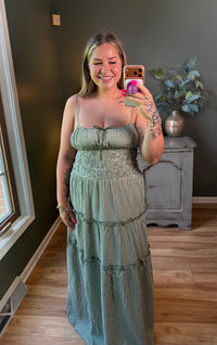 Olive Prairie Dress