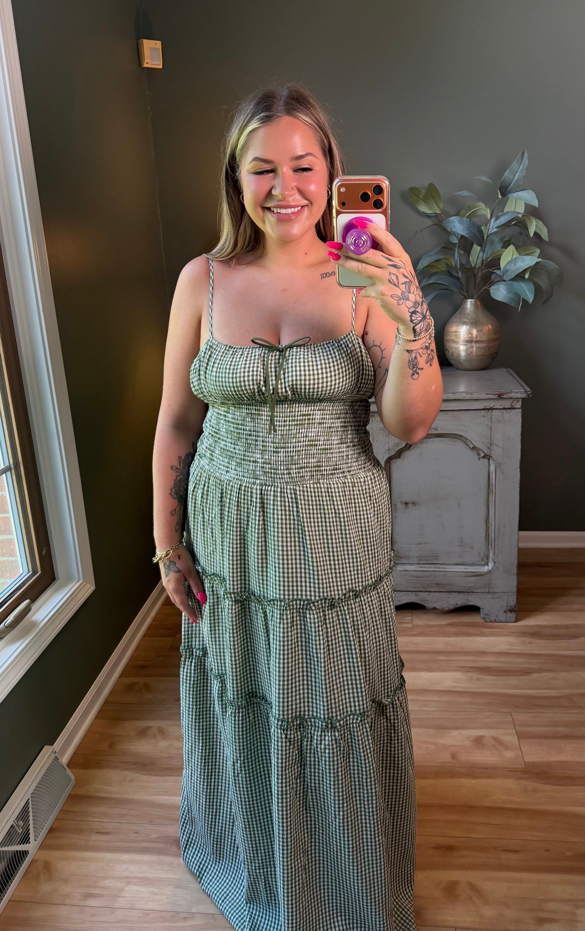 Olive Prairie Dress