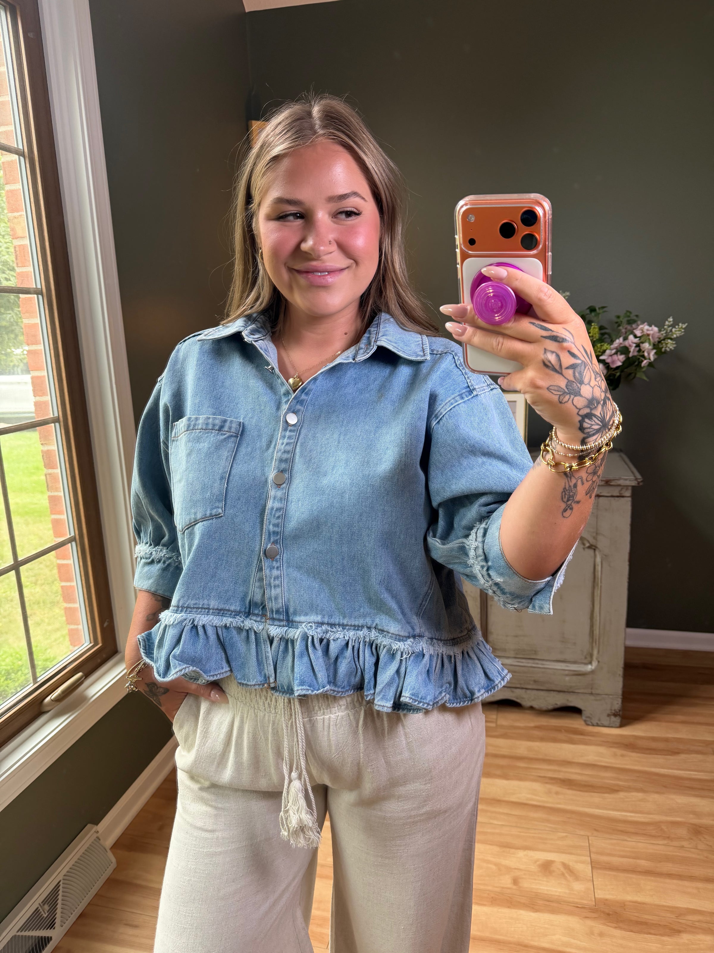 Denim Darling Top