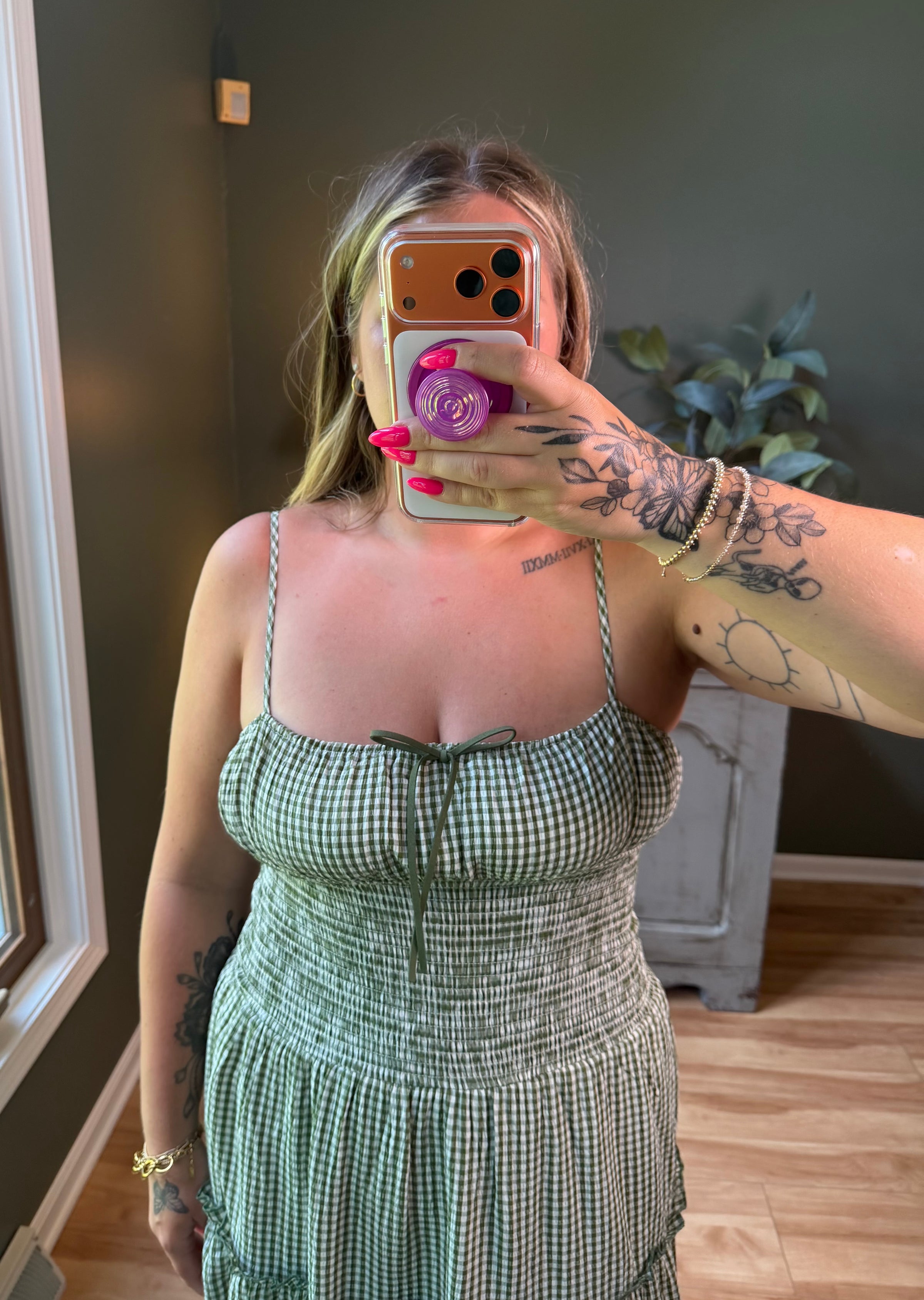 Olive Prairie Dress