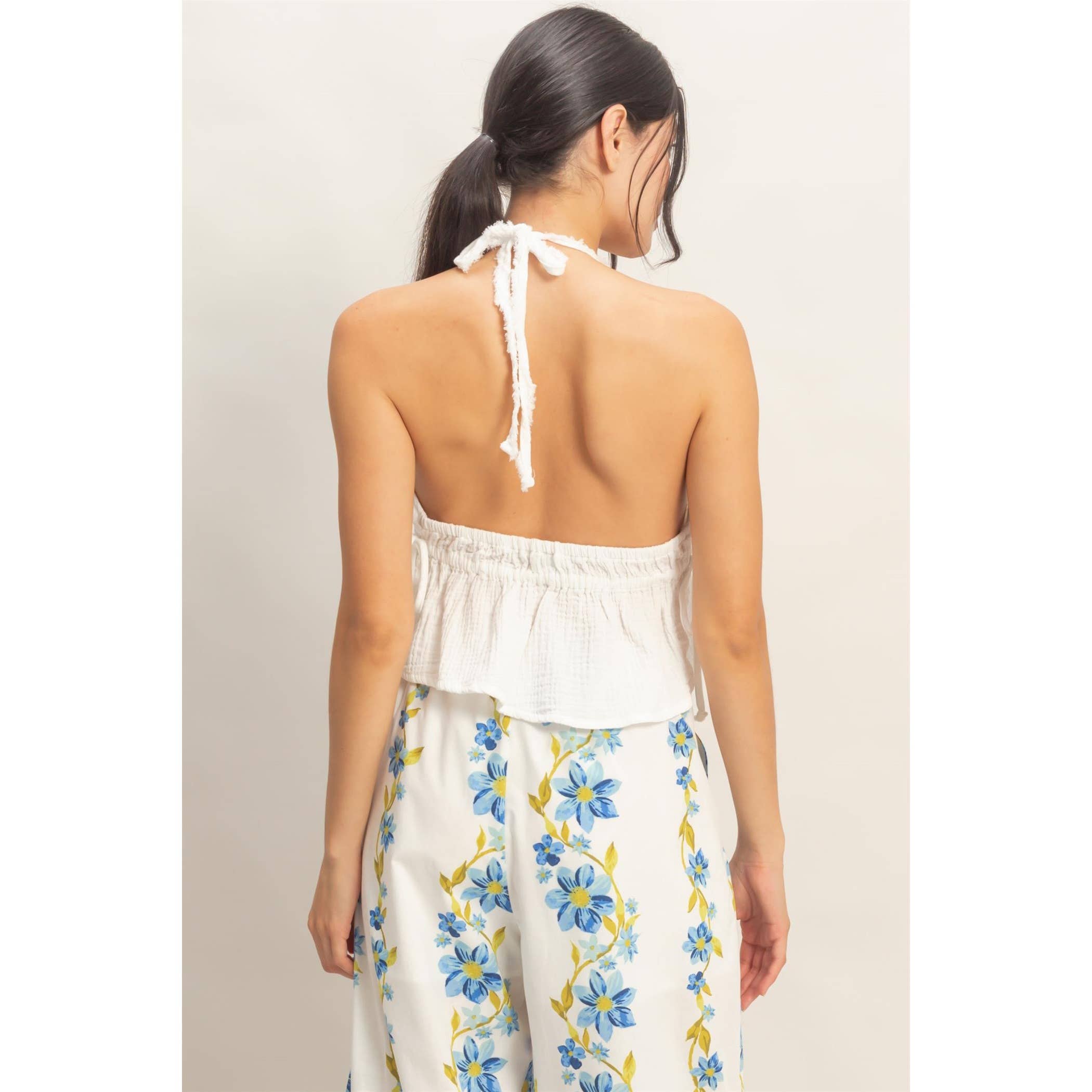 Nova Textured Halter Top