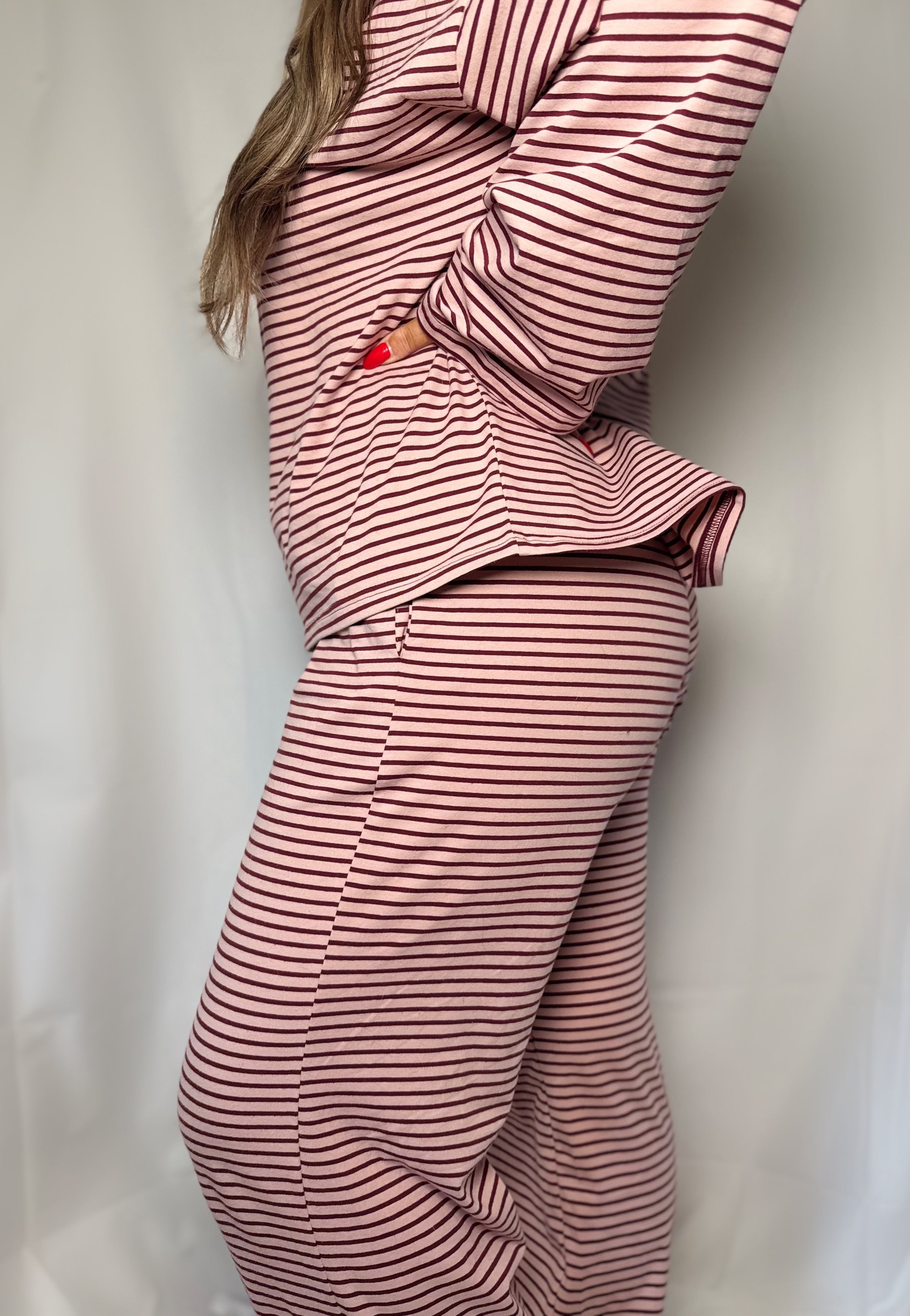 Berry Wide Leg Pant