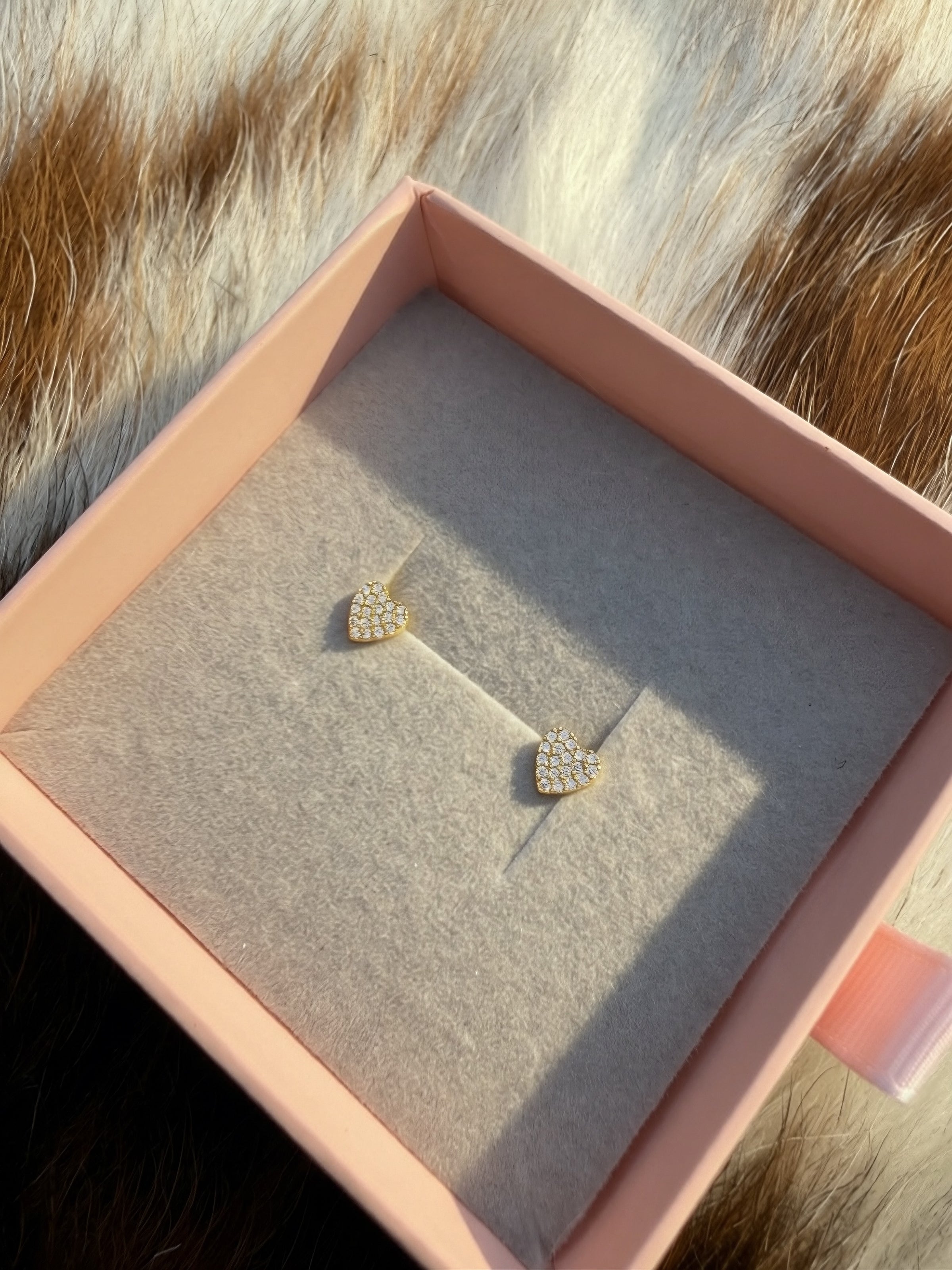 Dalia Heart Studs