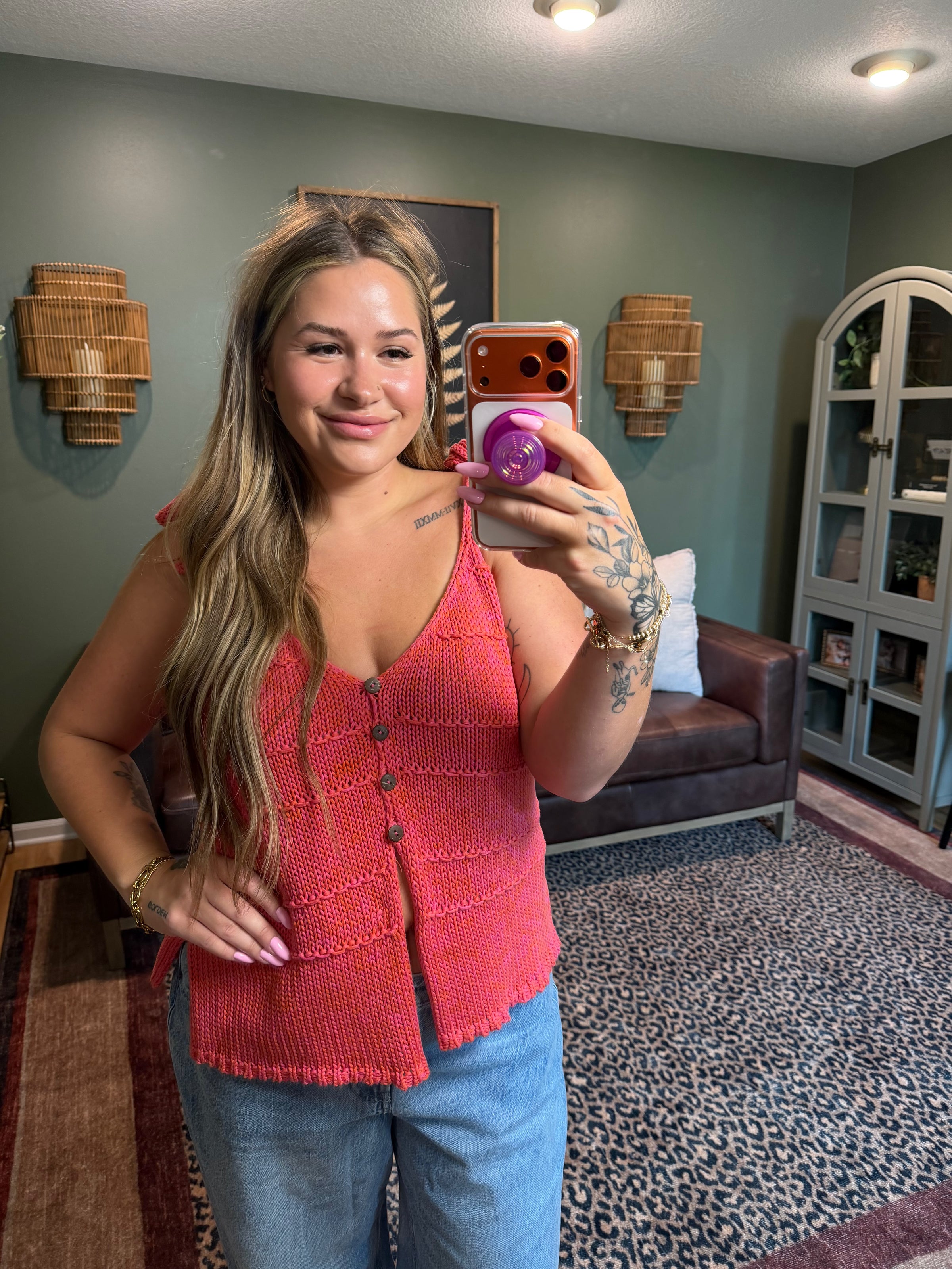 Coral Cascade Cami