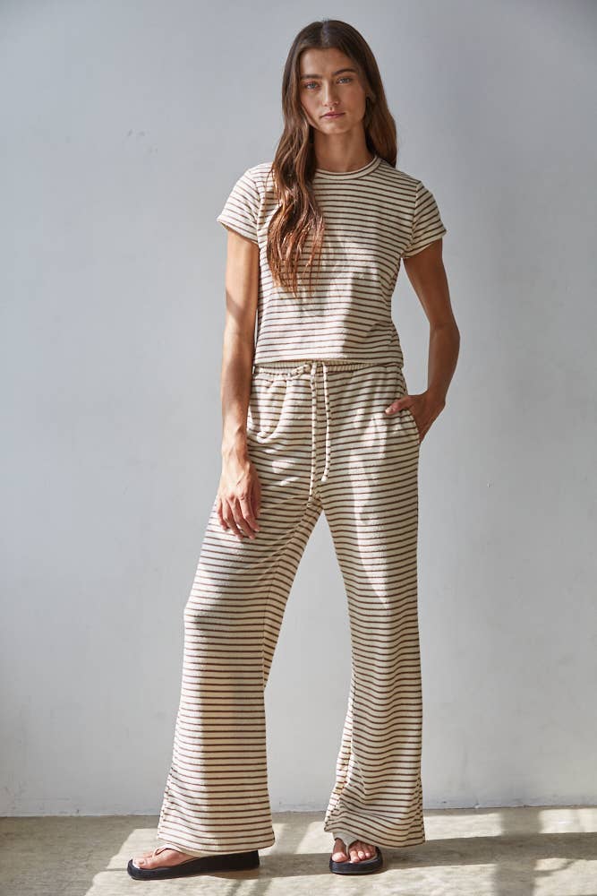 Latte Stripe Top