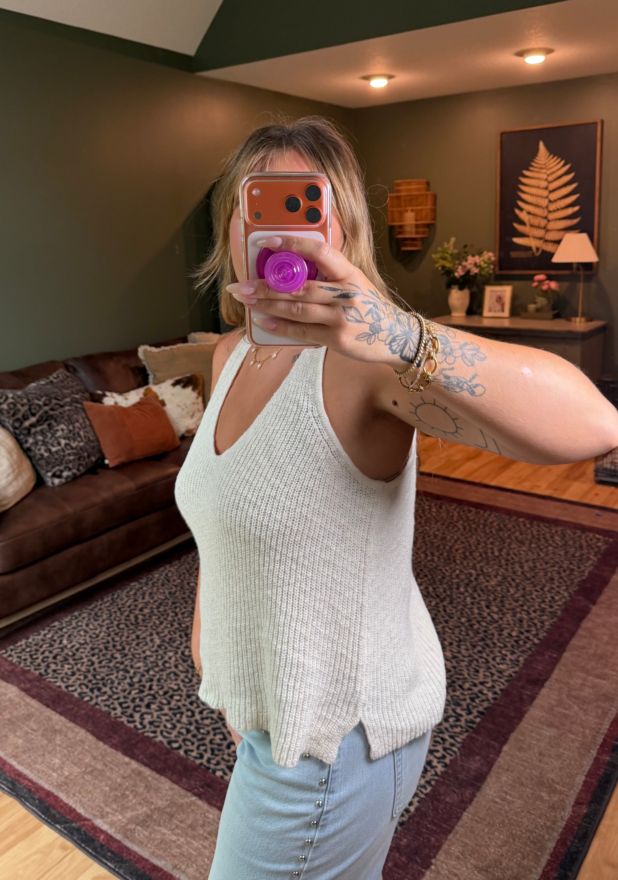 Daisy Knit Tank