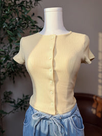 Lemon Button Front