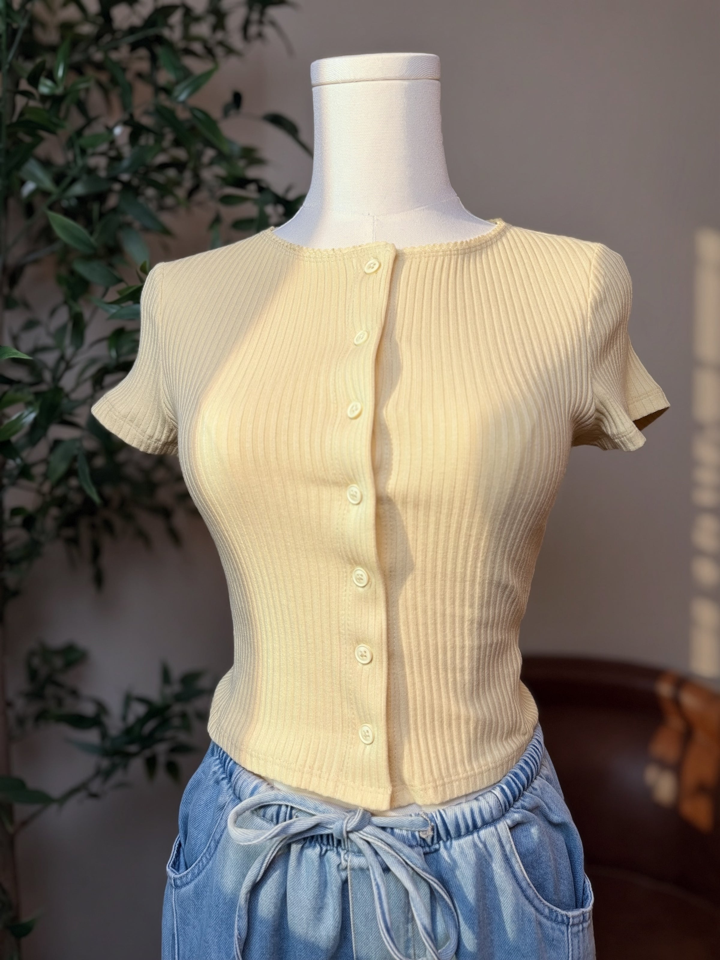 Lemon Button Front