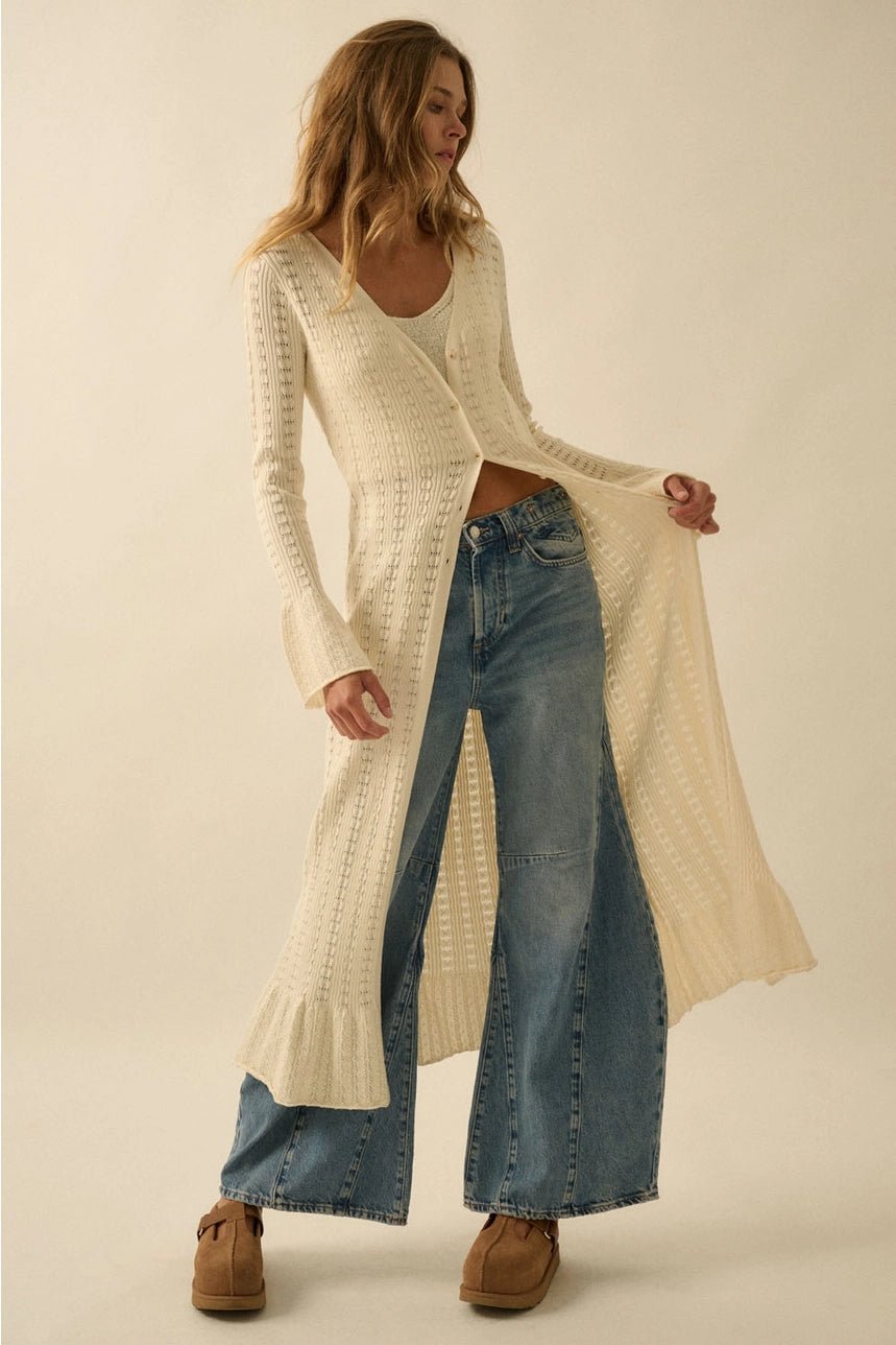 Romantic Pointelle Duster