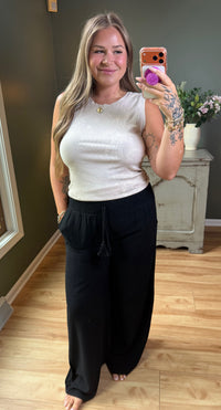 Noir Linen Pant