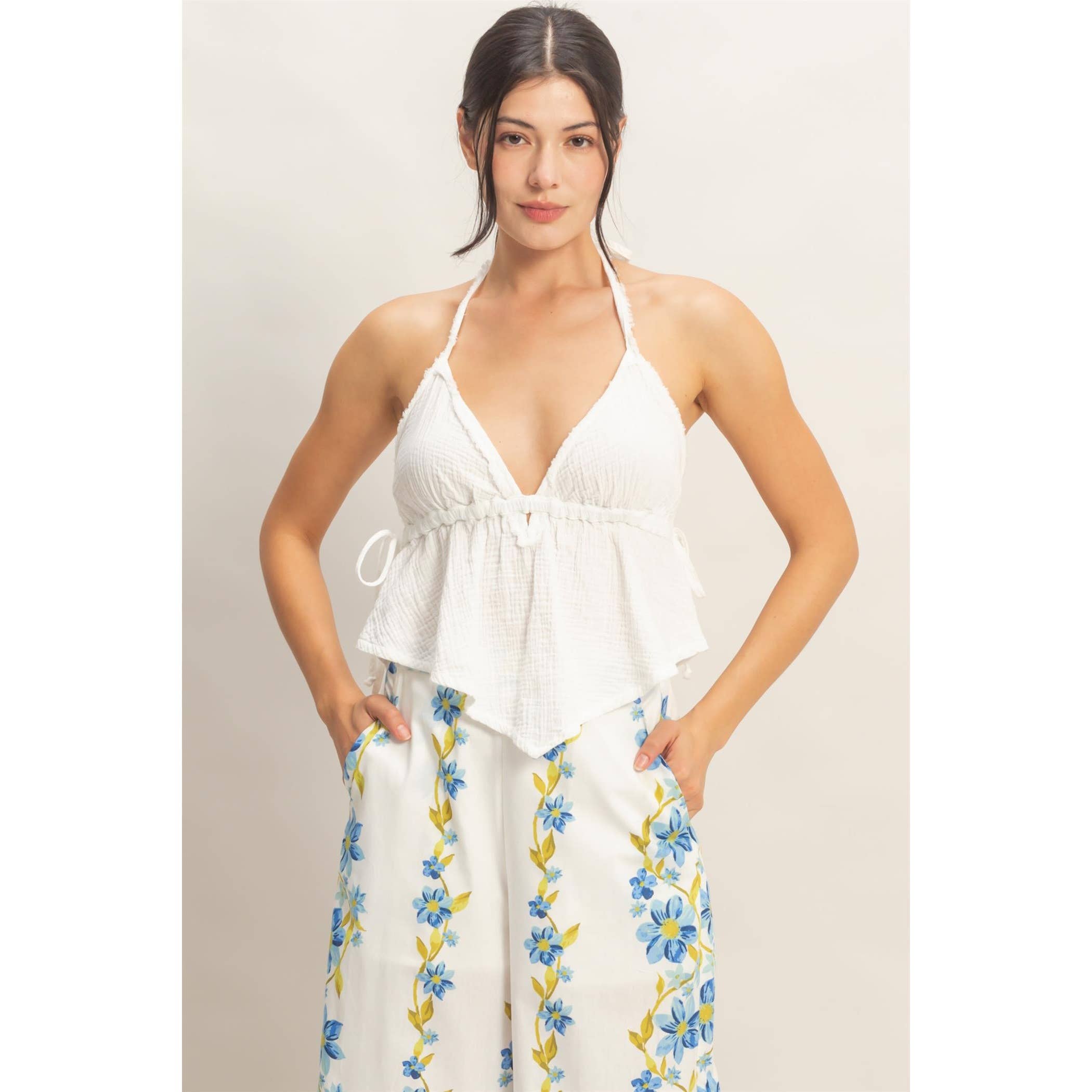 Nova Textured Halter Top