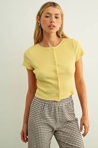 Lemon Button Front