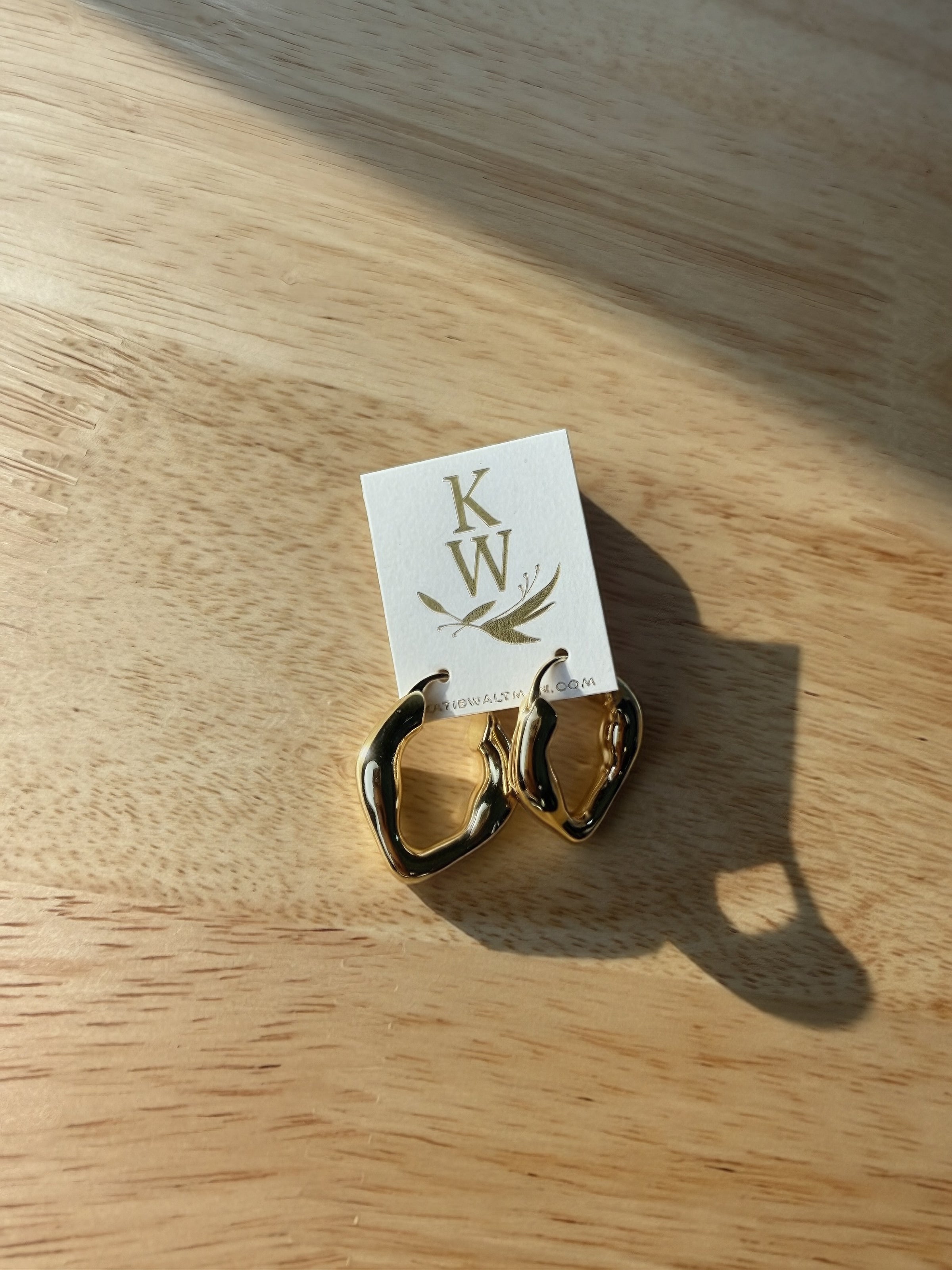 Organic Gold Hoops
