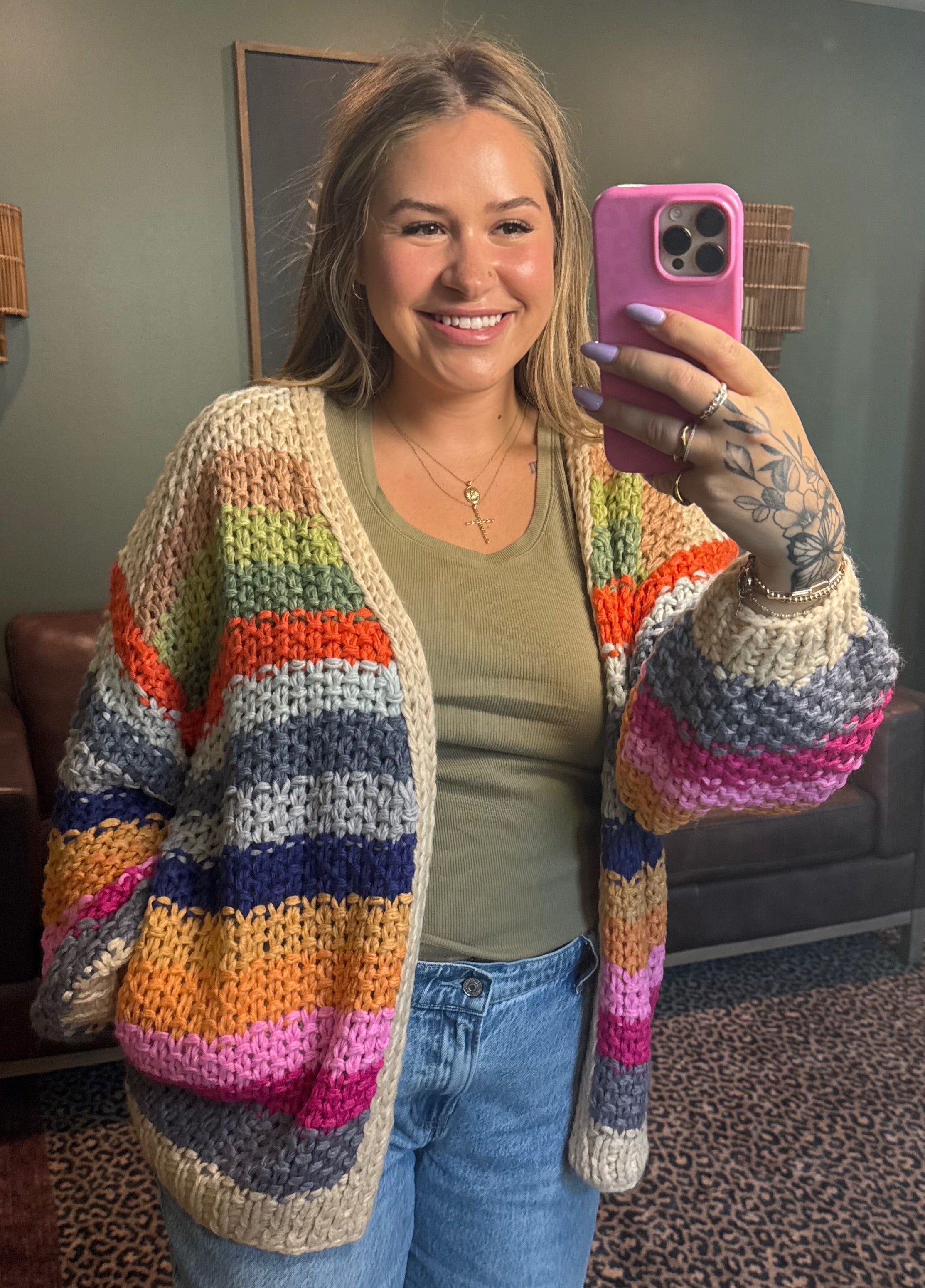 Candy Stripe Cardigan
