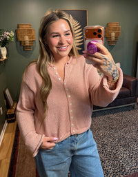 Dusty Rose Cardigan