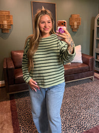 Moody Striped Knit