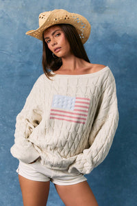 American Flag Sweater