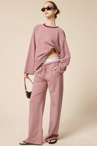 Berry Wide Leg Pant