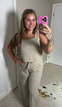 Desert Check Top