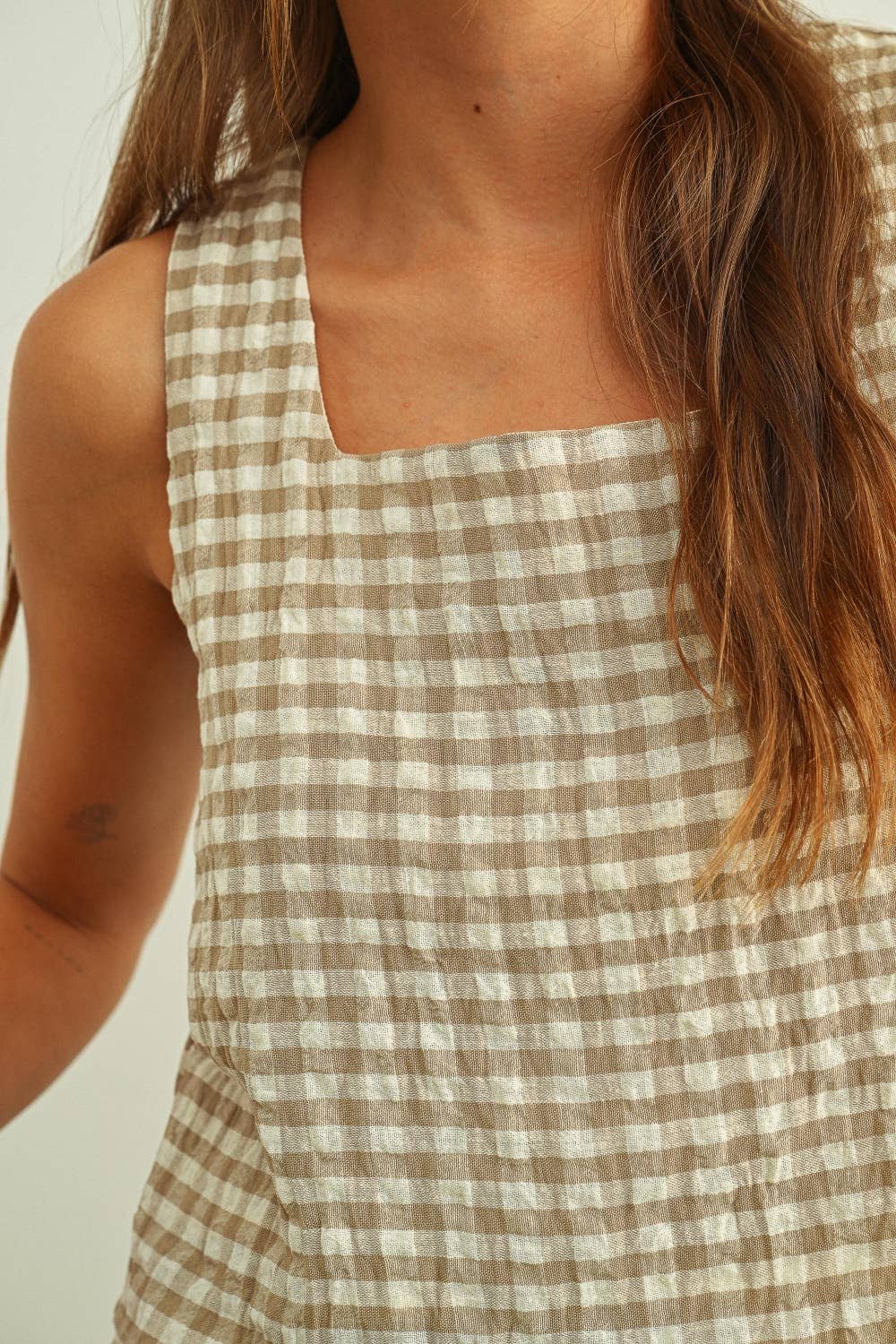 Desert Check Top