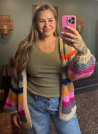Candy Stripe Cardigan