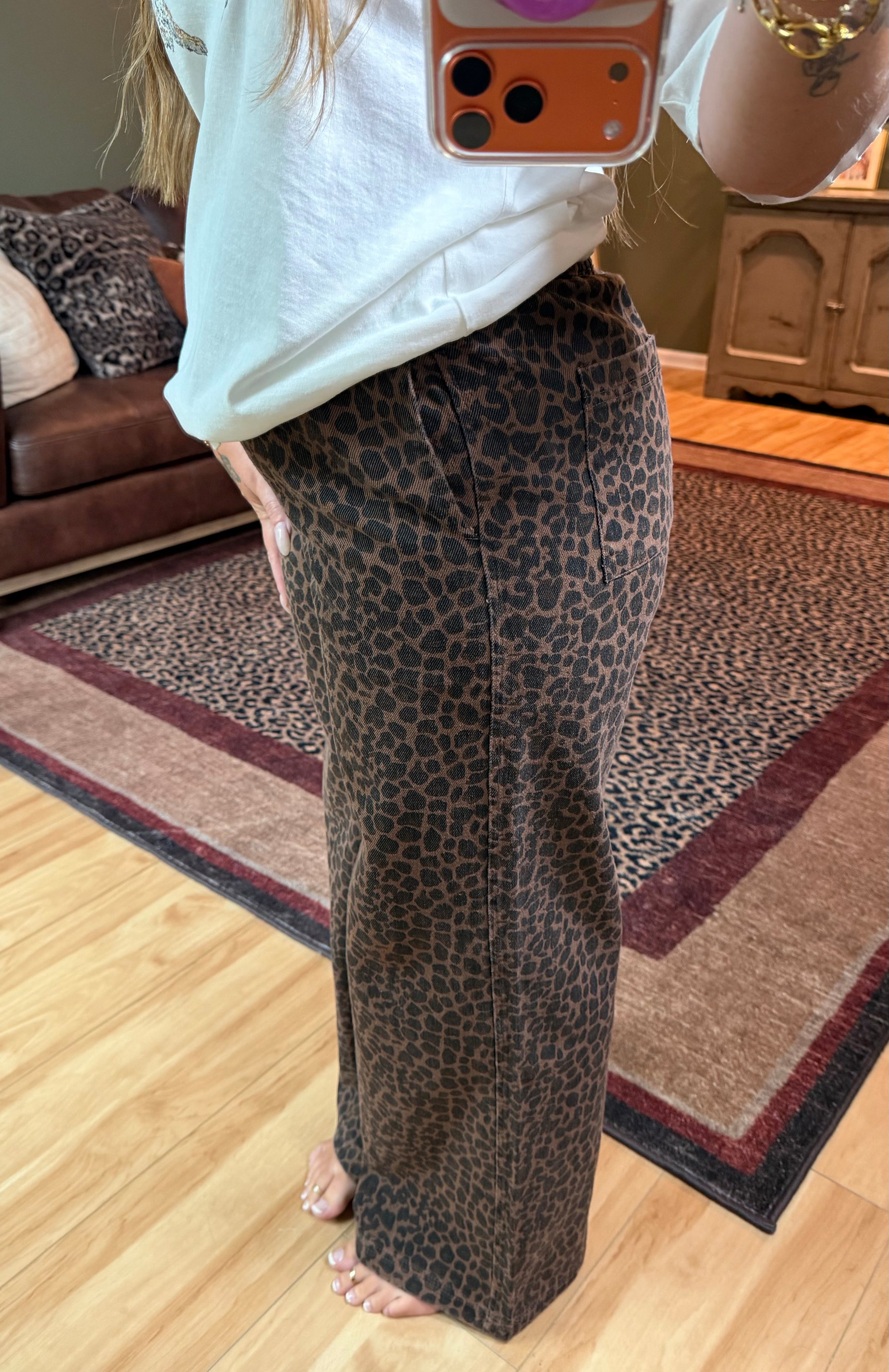 Rebel Leopard Denim