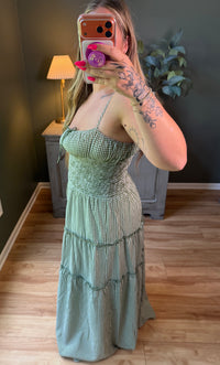 Olive Prairie Dress