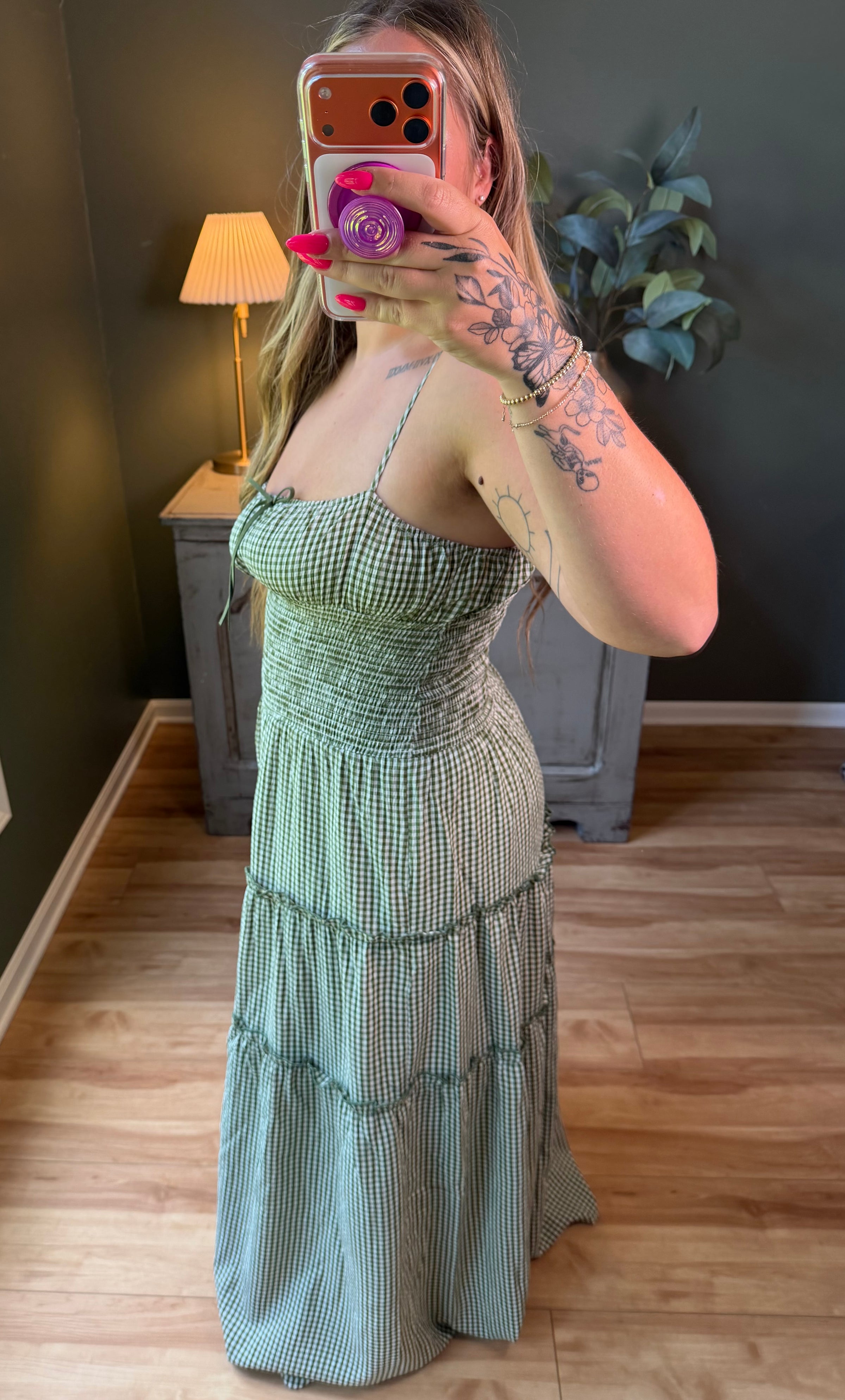 Olive Prairie Dress