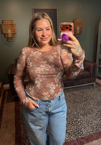 Sheer Bloom Top