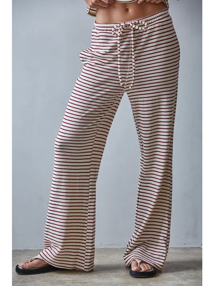 Latte Stripe Pant