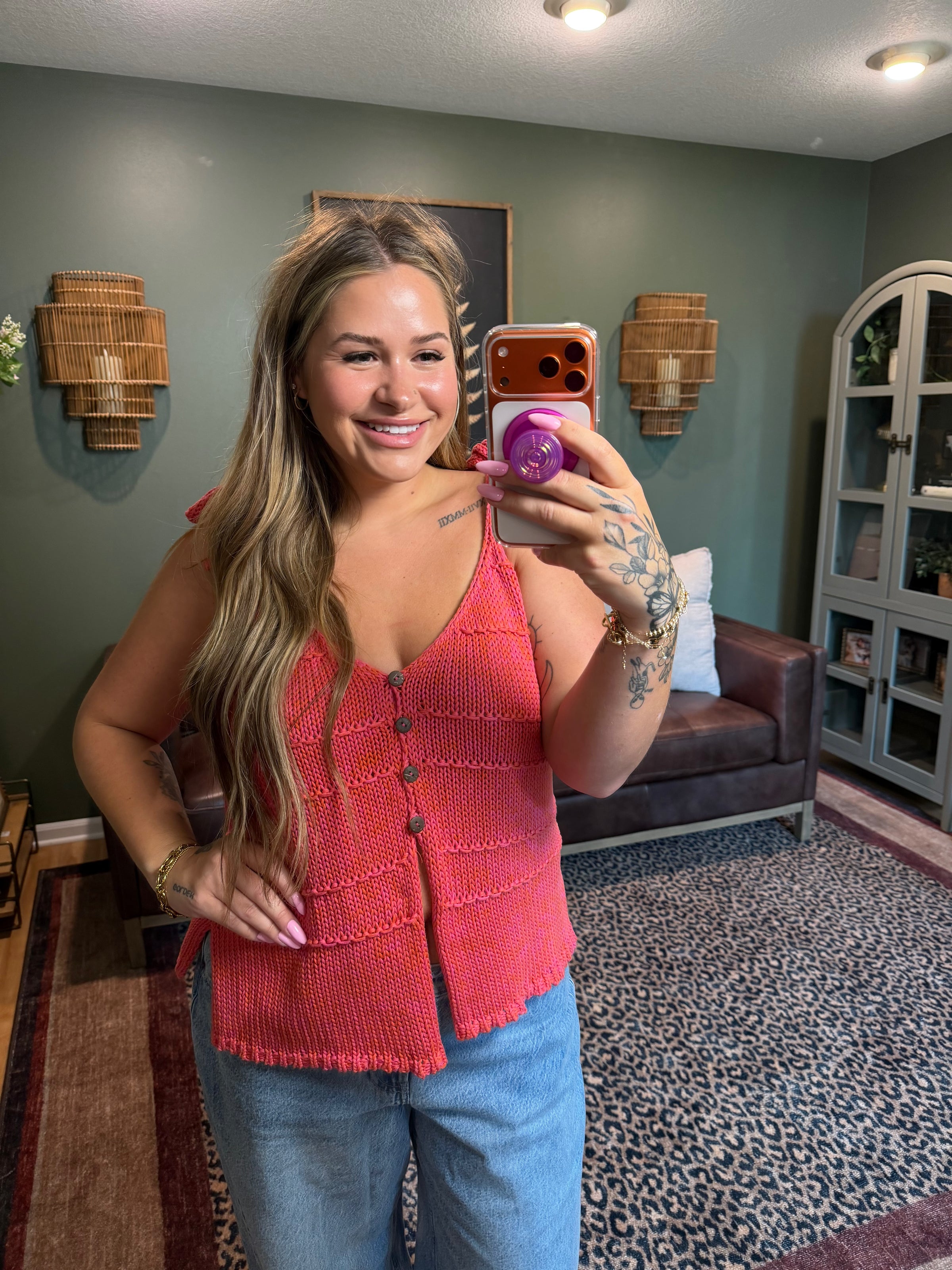Coral Cascade Cami