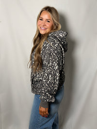 Cheetah Fleece Hoodie