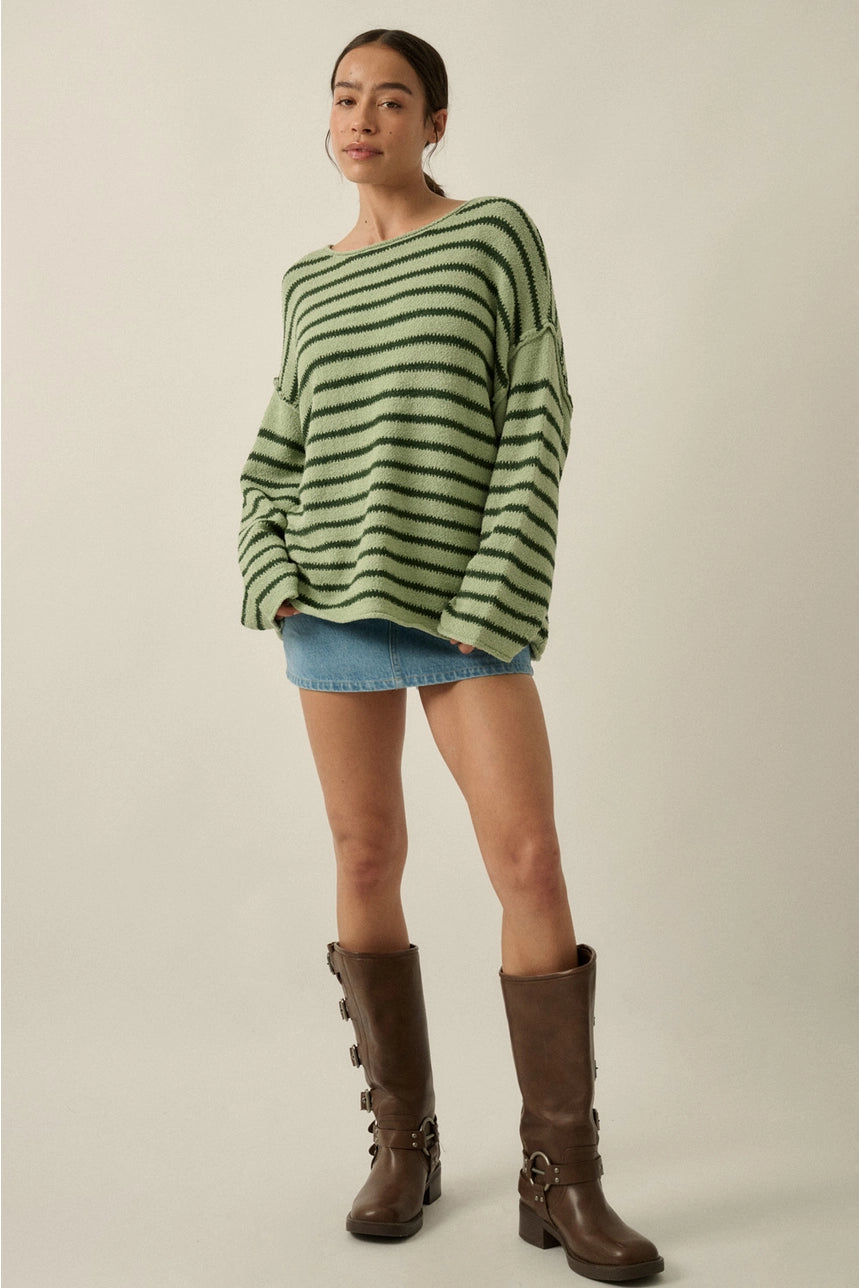 Moody Striped Knit