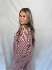 Berry Oversized Top