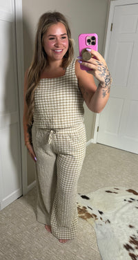 Desert Check Top