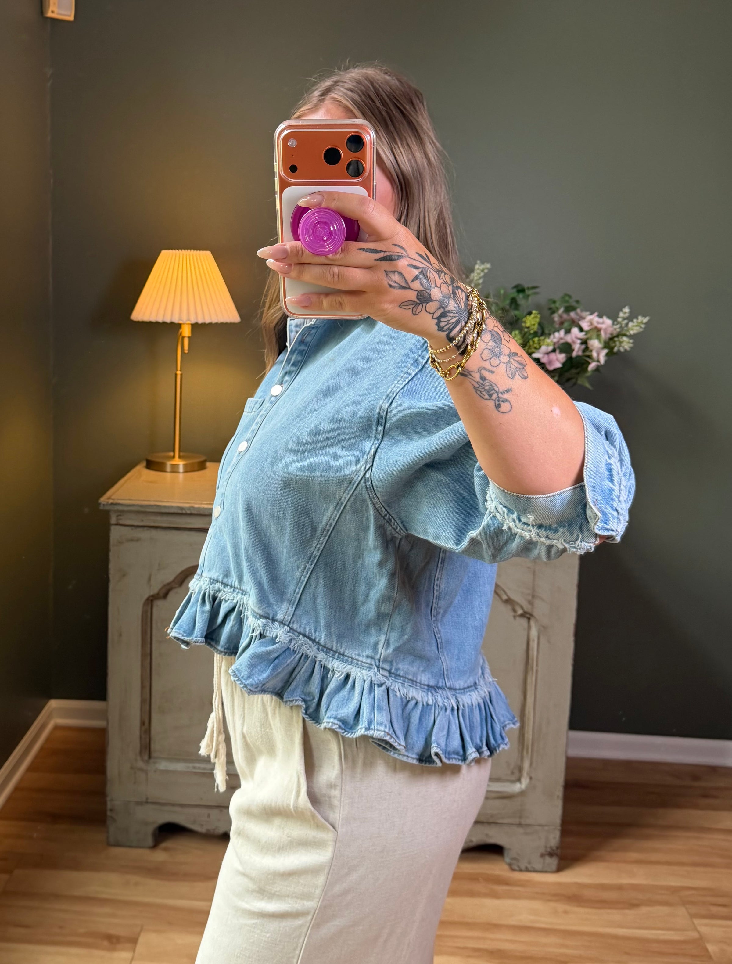Denim Darling Top
