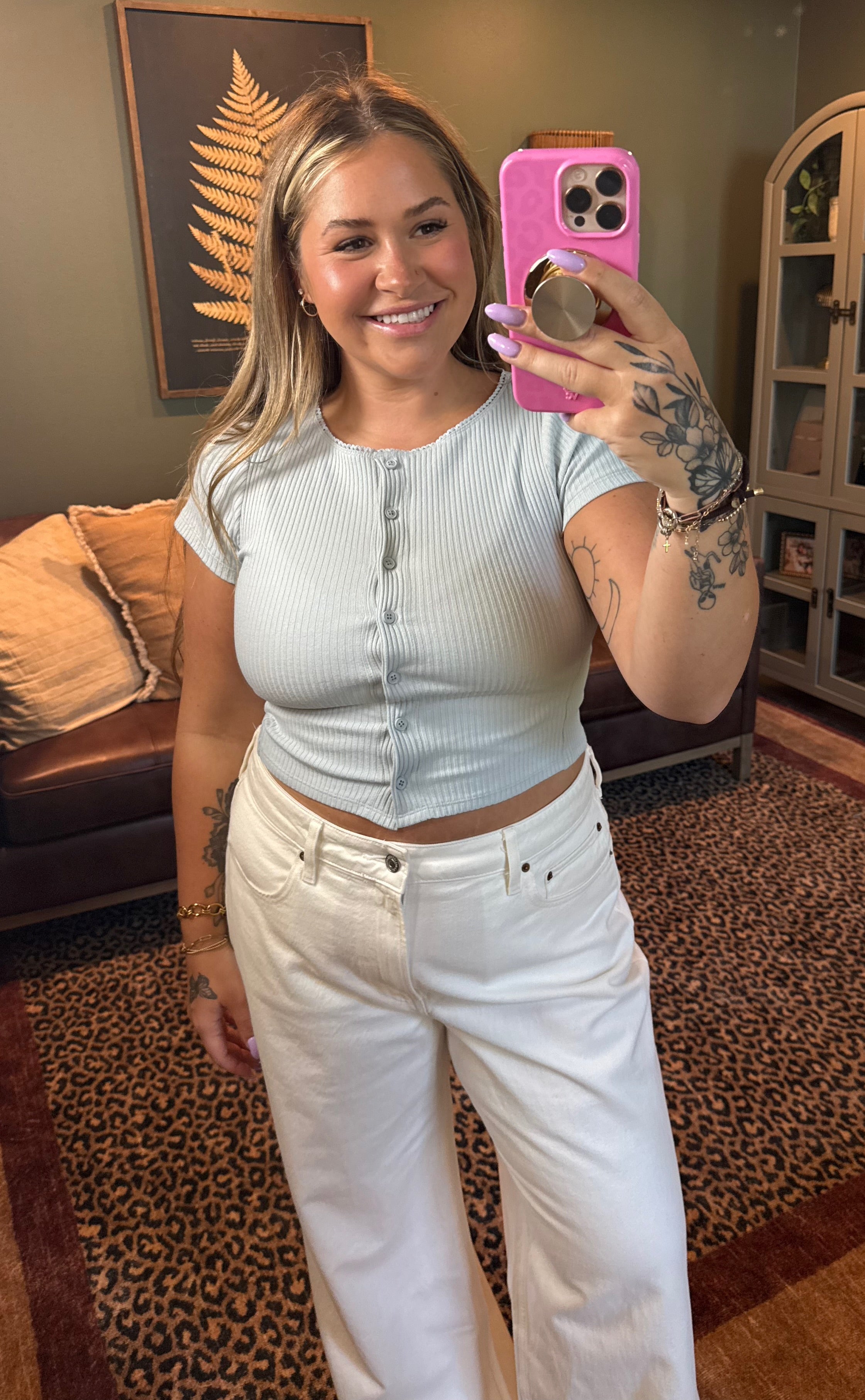 Capri Button Front