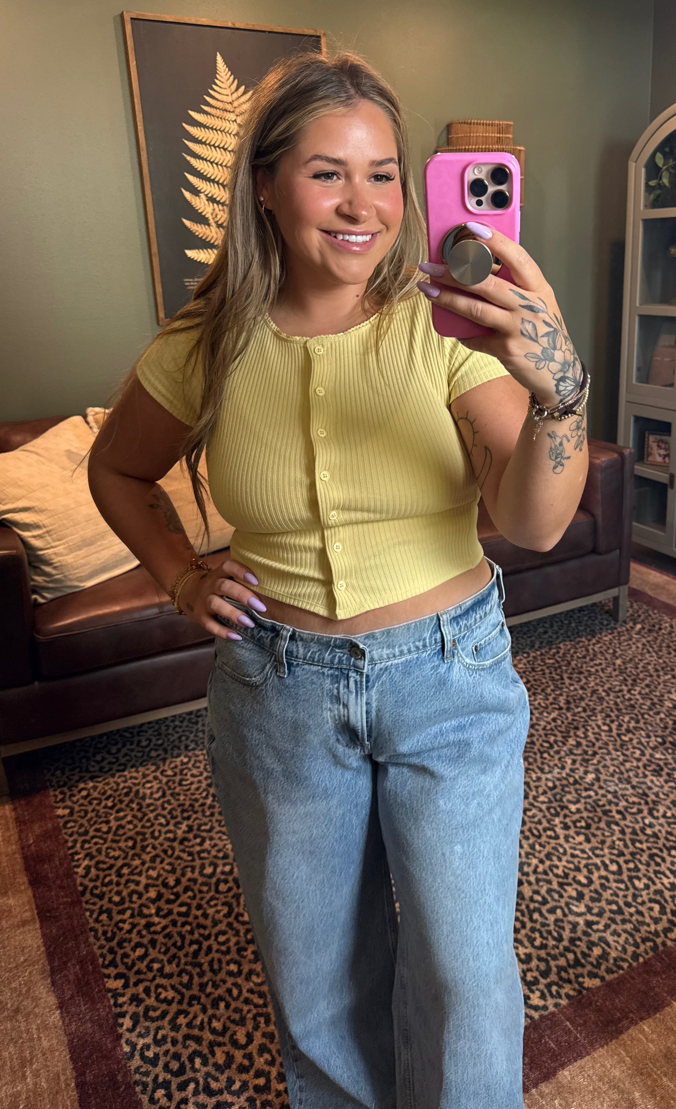 Lemon Button Front
