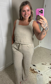 Desert Check Top