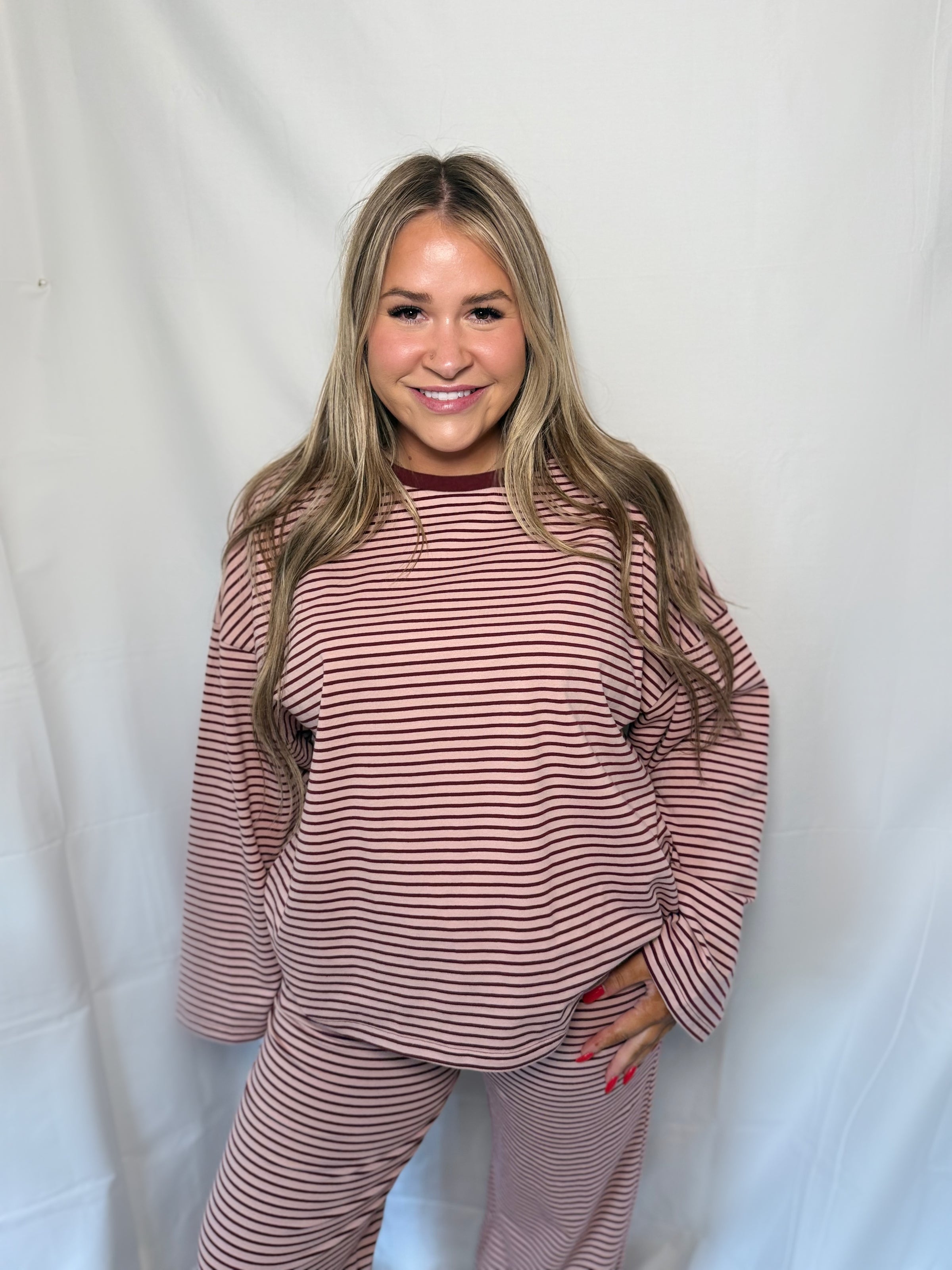 Berry Oversized Top