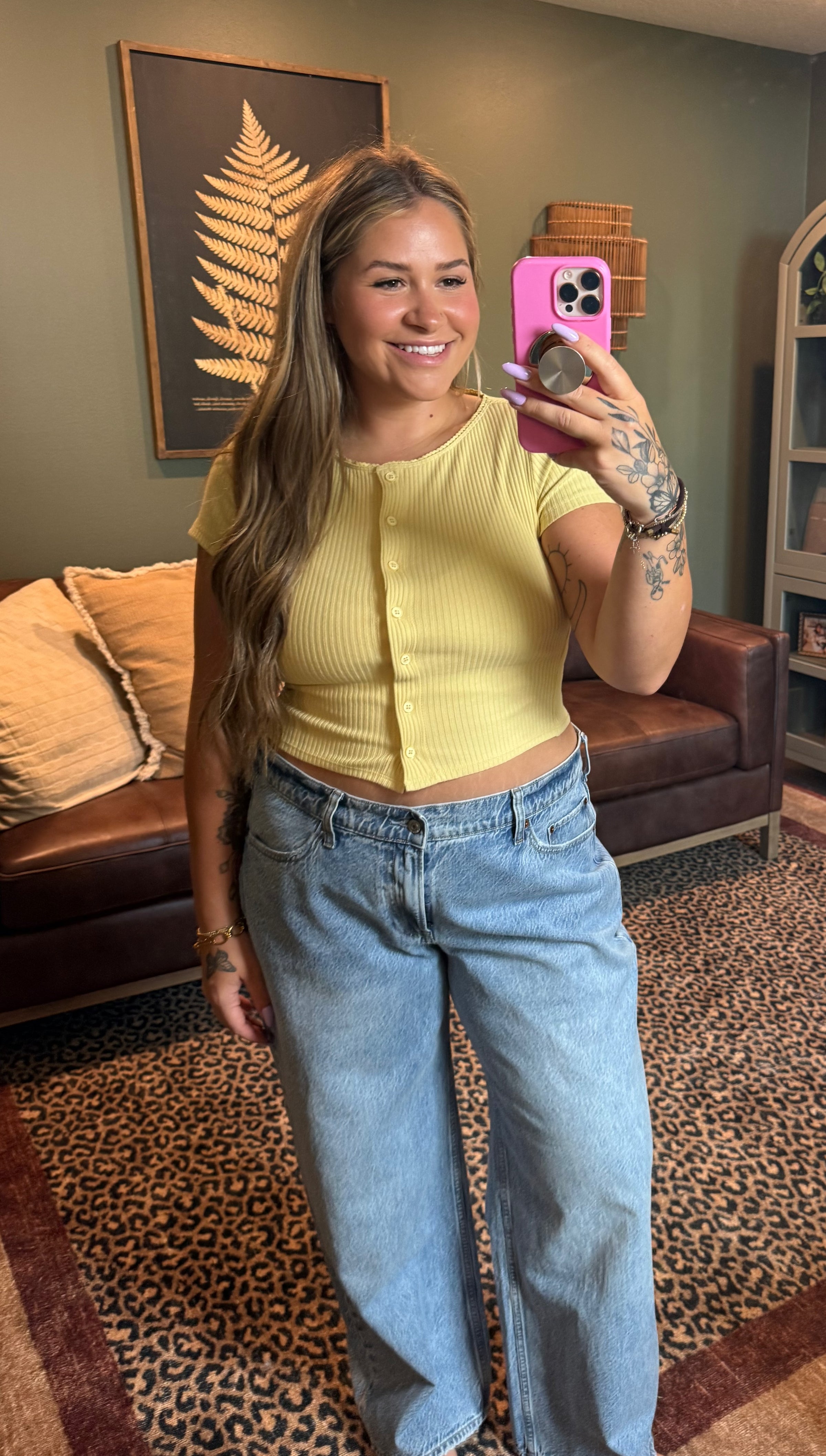 Lemon Button Front