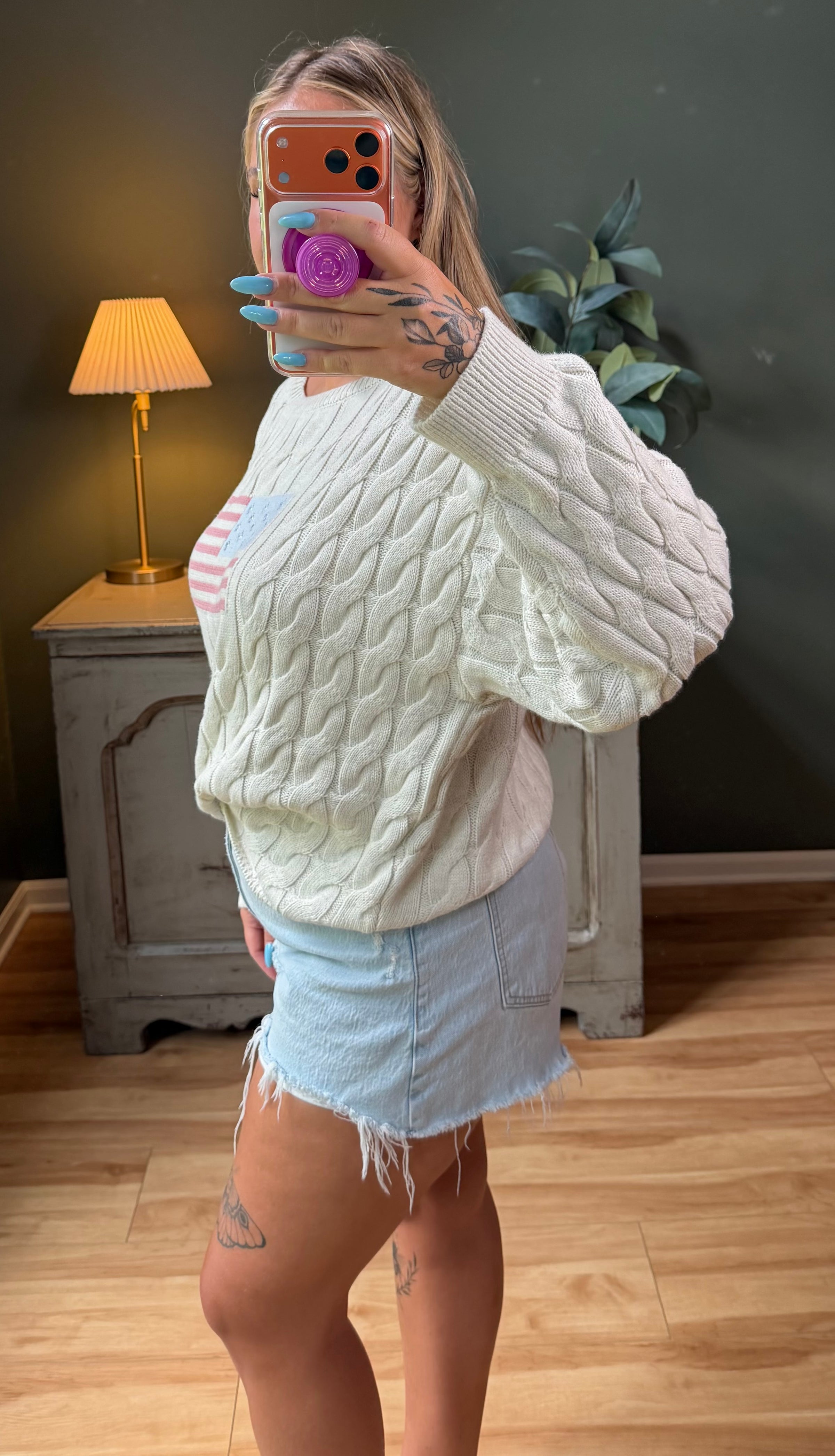 American Flag Sweater