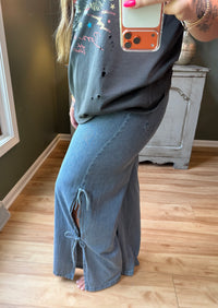 Side Tie Denim Pant
