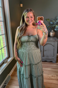 Olive Prairie Dress