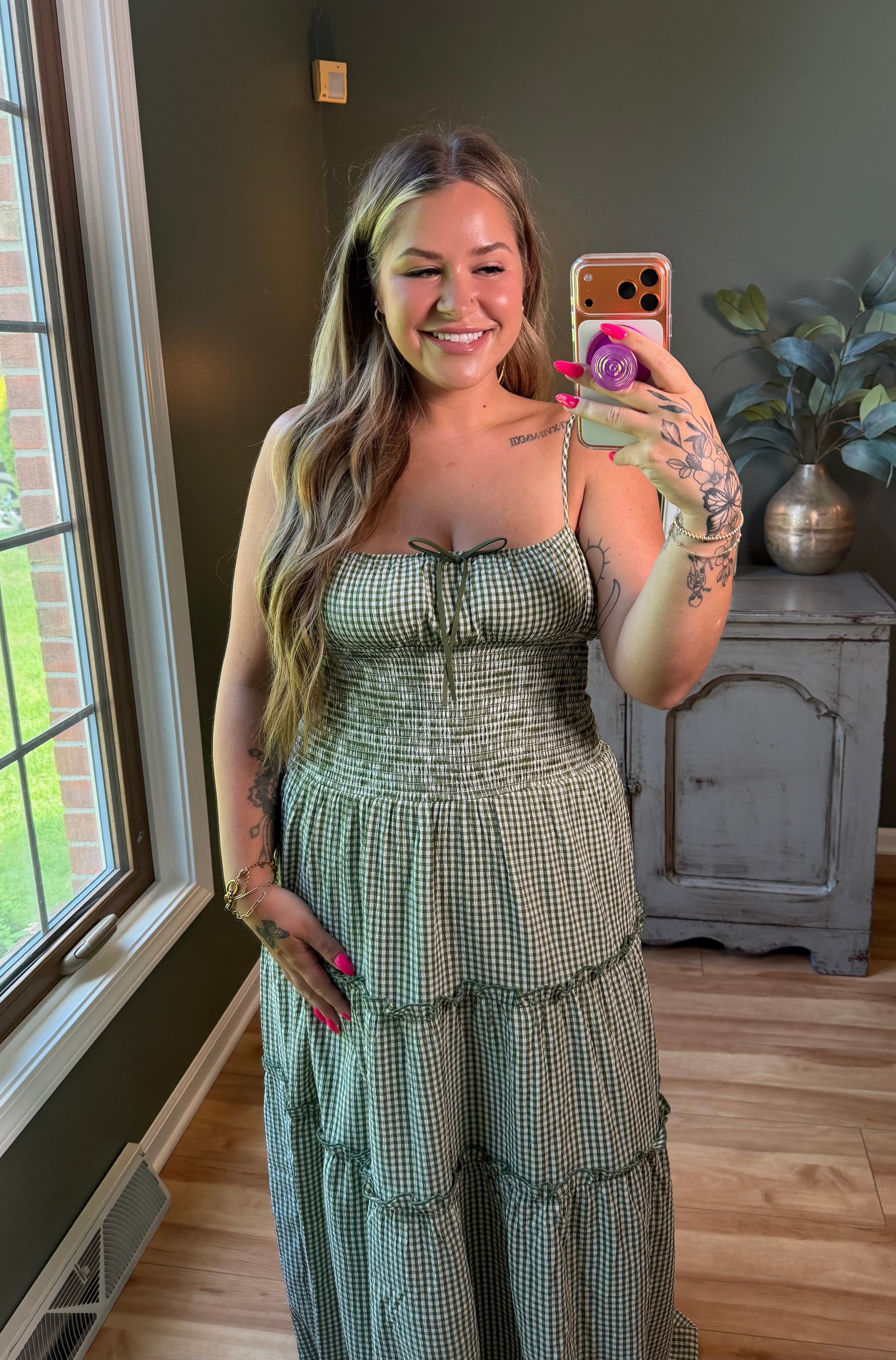 Olive Prairie Dress