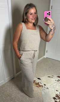 Desert Check Top